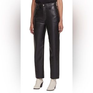 Agolde ‘90s Pinch Waist Recycled Leather Blend High Waist Pants